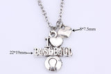 I Love Baseball Necklace